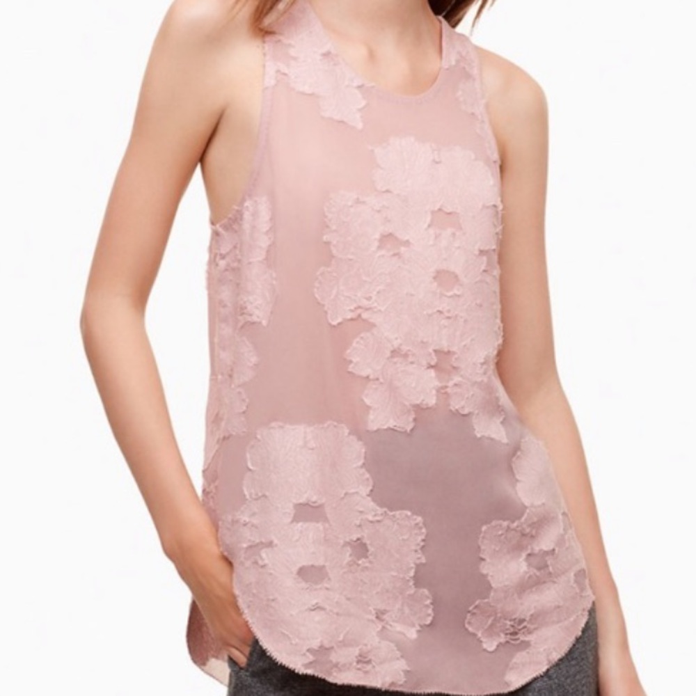 Aritzia Wilfred Sevres Lilac Fog Tank Blouse
